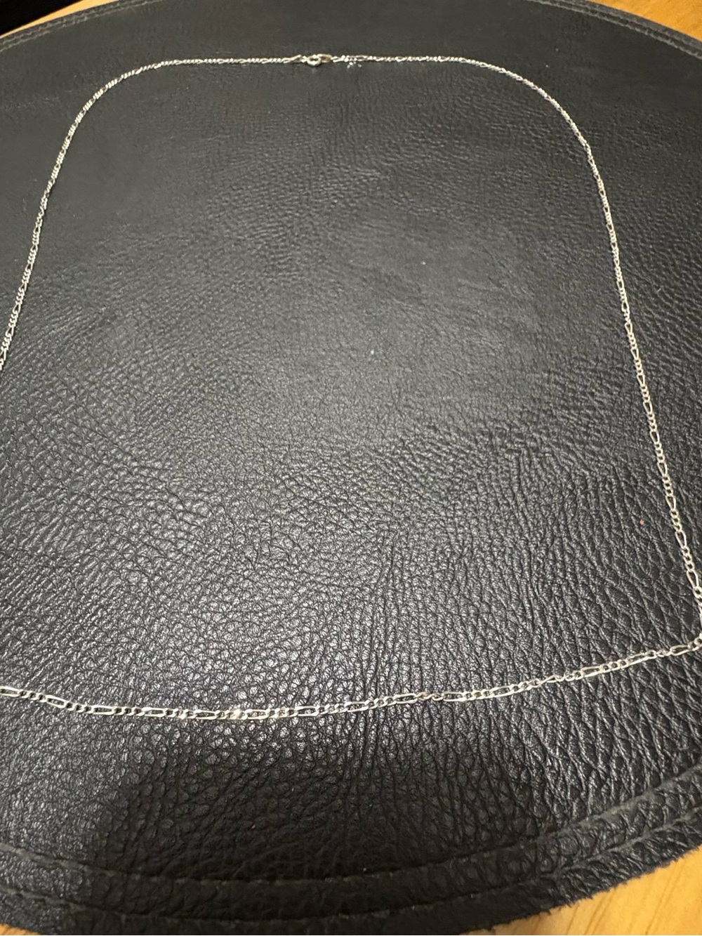 Sterling Silver Figaro Chain Necklace - 30”